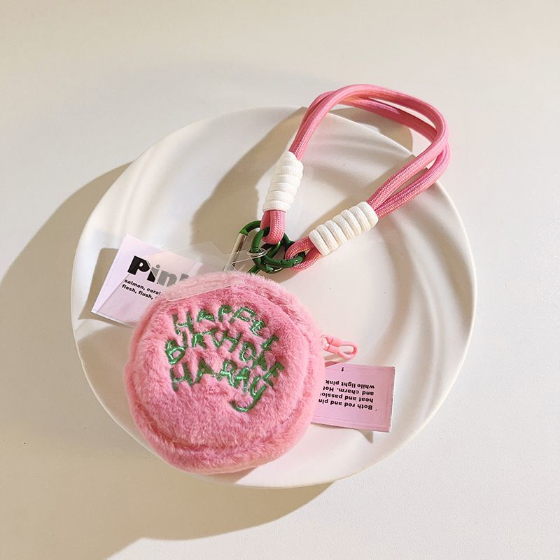 Plush Pink Coin Purse Keychain – Small Cute Bag Charm
