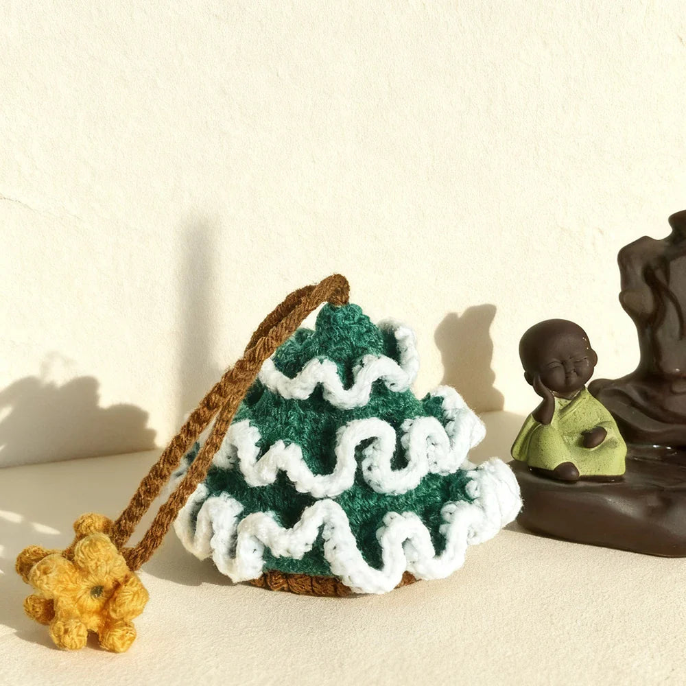 Handmade Woven Cedar Charm – Key & Earbud Organizer