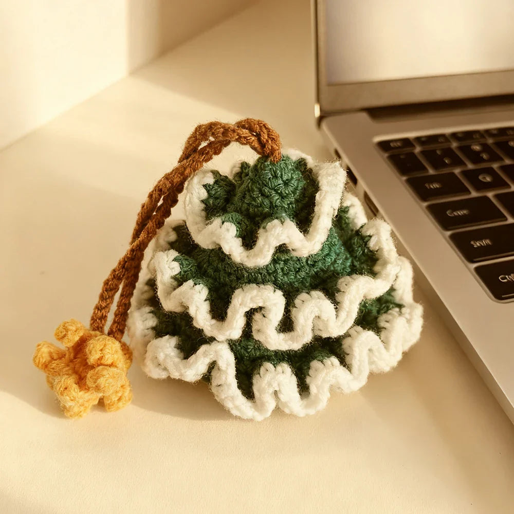 Handmade Woven Cedar Charm – Key & Earbud Organizer