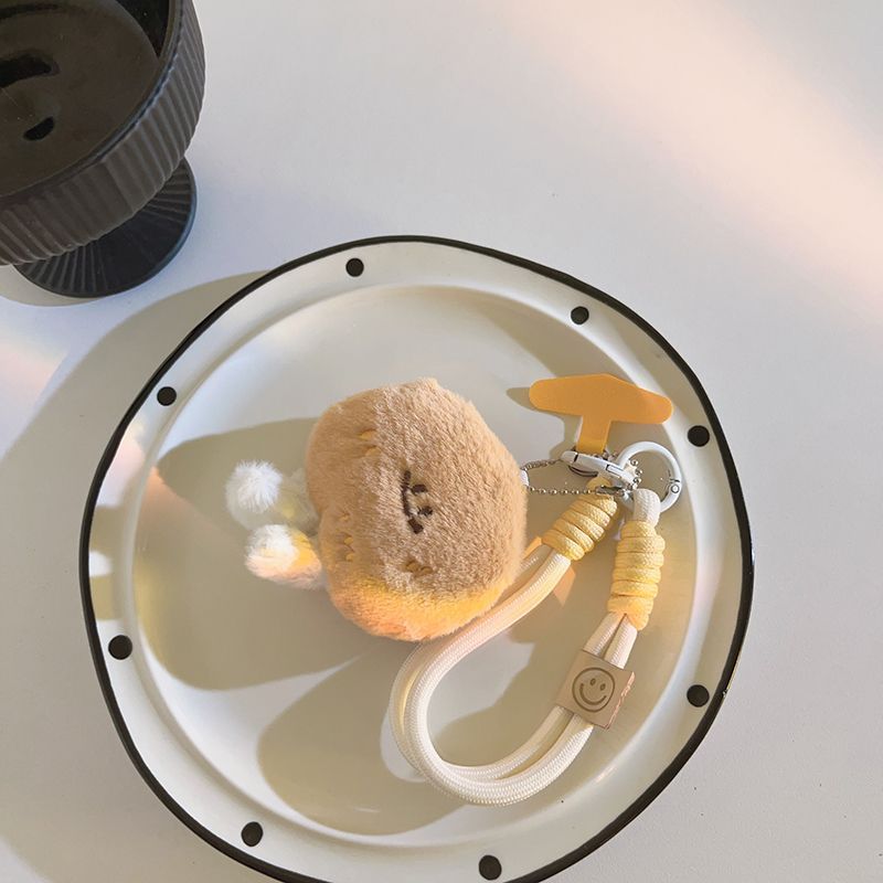 Plush Potato Charm – Cute Phone Lanyard & Bag Chain Accessory