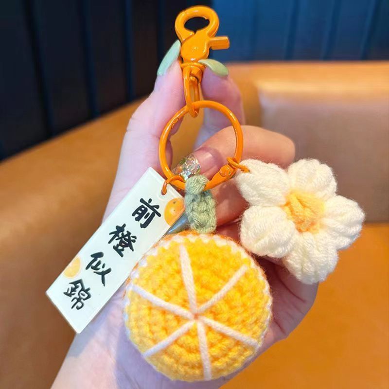 Handmade Fruit Keychain – Lucky Charm Bag Pendant