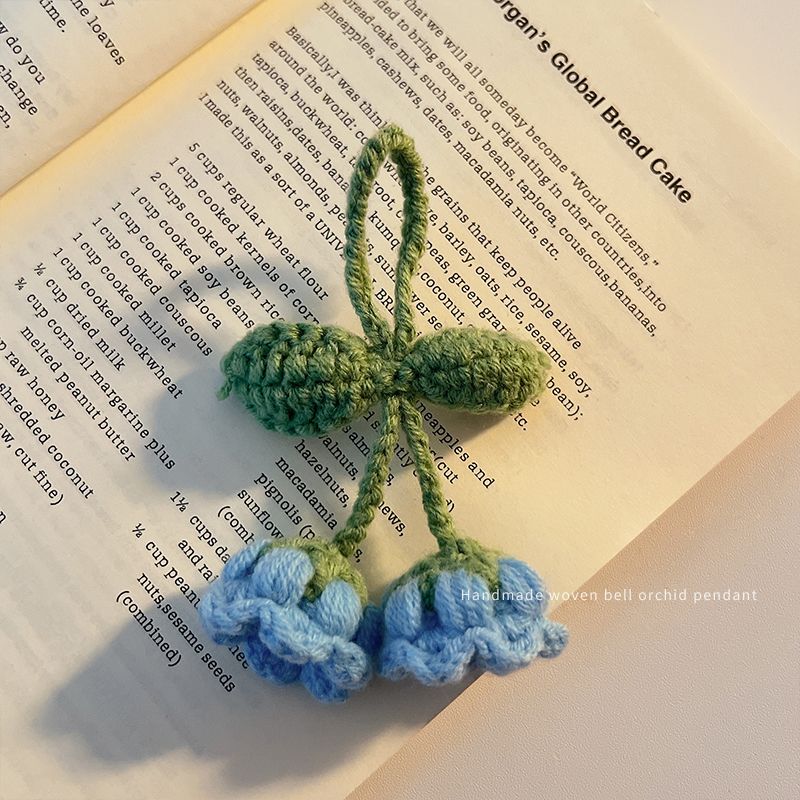 Handmade WovenBell Orchid Pendant - Cute Floral Accessory
