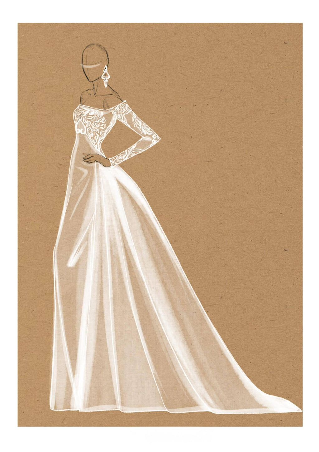 A-Wedding Dress Coloring Set: Printable Pages for Bridal Gown Designs and Patterns