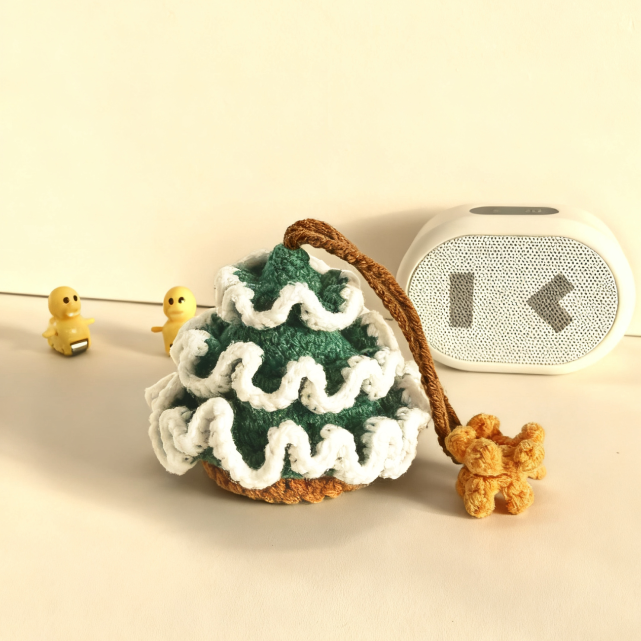 Handmade Woven Cedar Charm – Key & Earbud Organizer