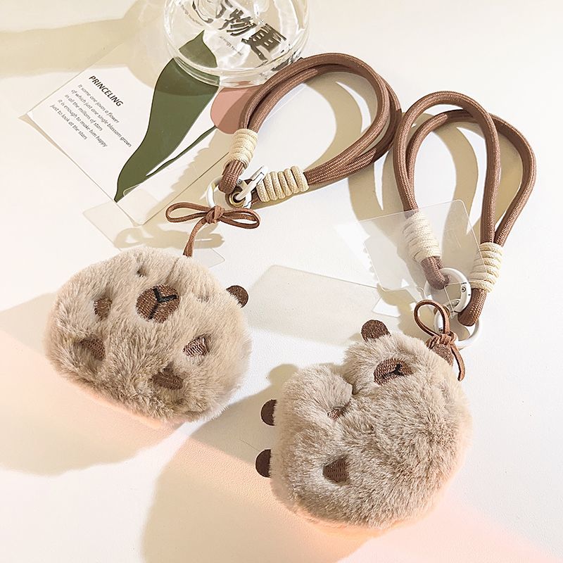 Capybara Plush Coin Purse Keychain – Small Cute Bag Charm